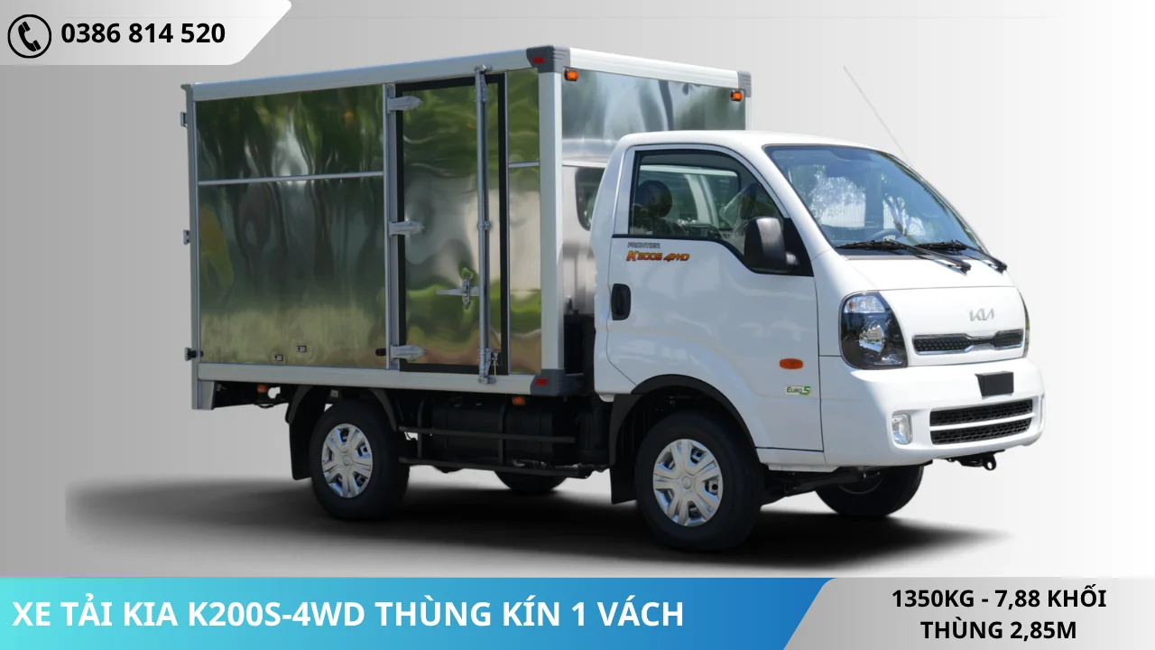 XE TẢI KIA K200S-4WD THÙNG KÍN