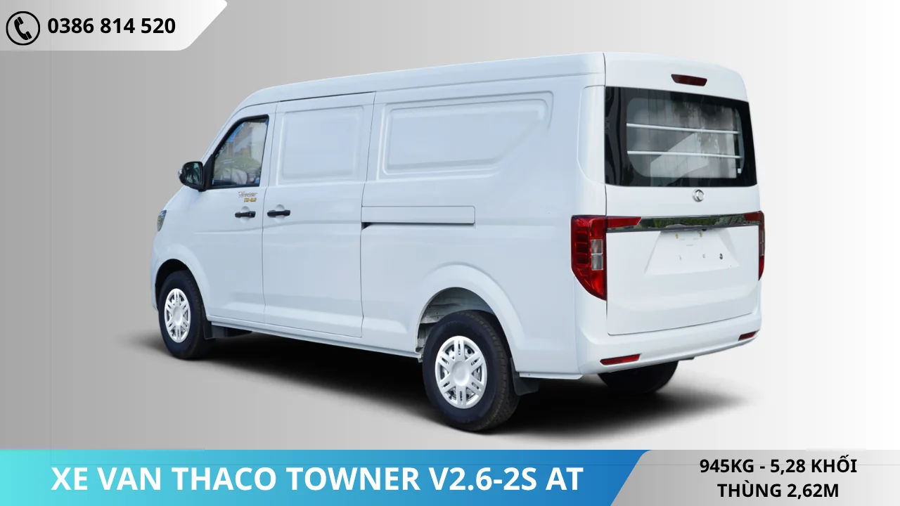 Đuôi Xe van Thaco Towner V2.6-2S-AT