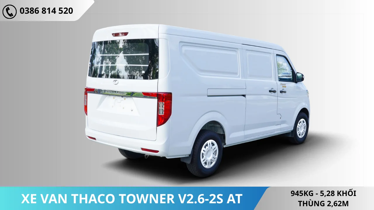 Đuôi Xe van Thaco Towner V2.6-2S-AT