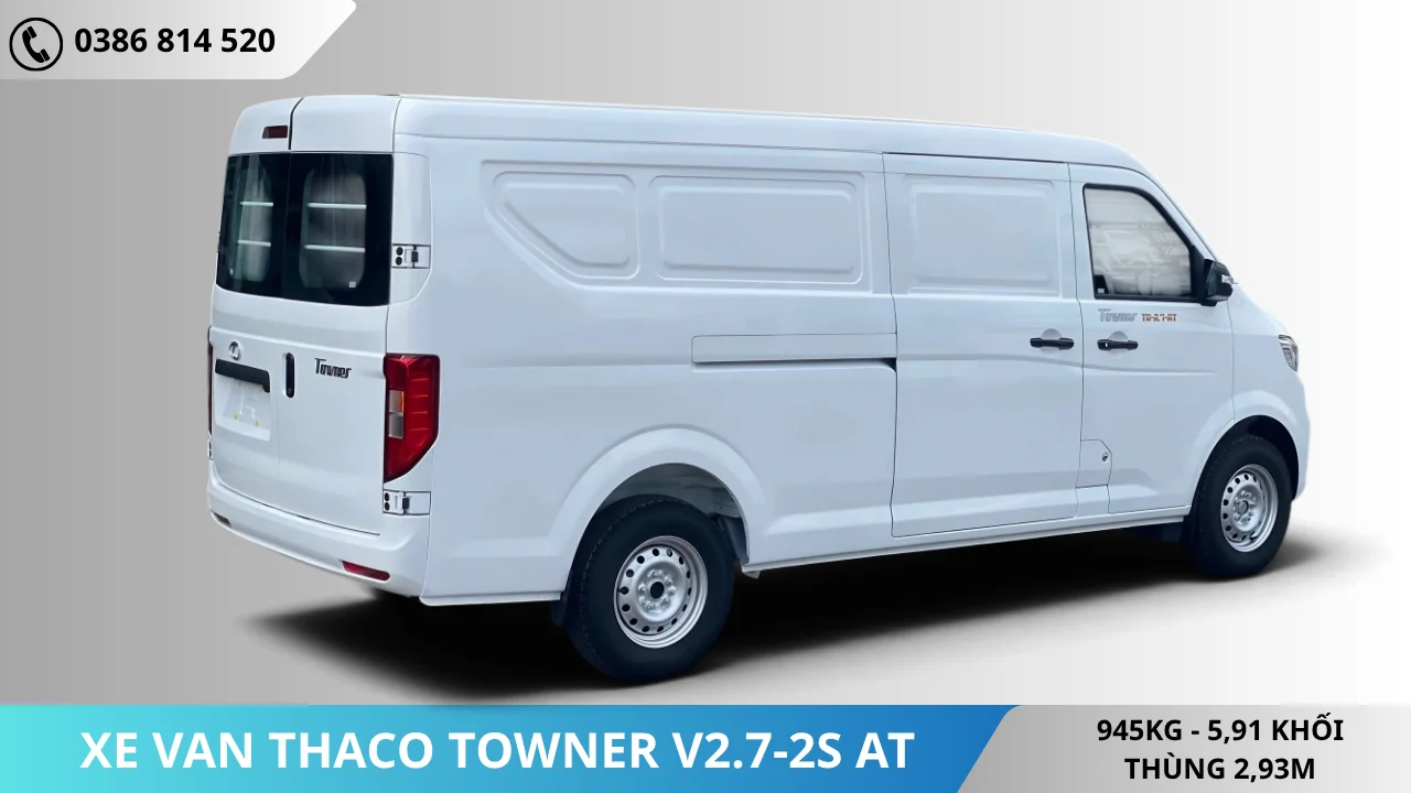 Đuôi Xe van Thaco Towner V2.7-2S-AT