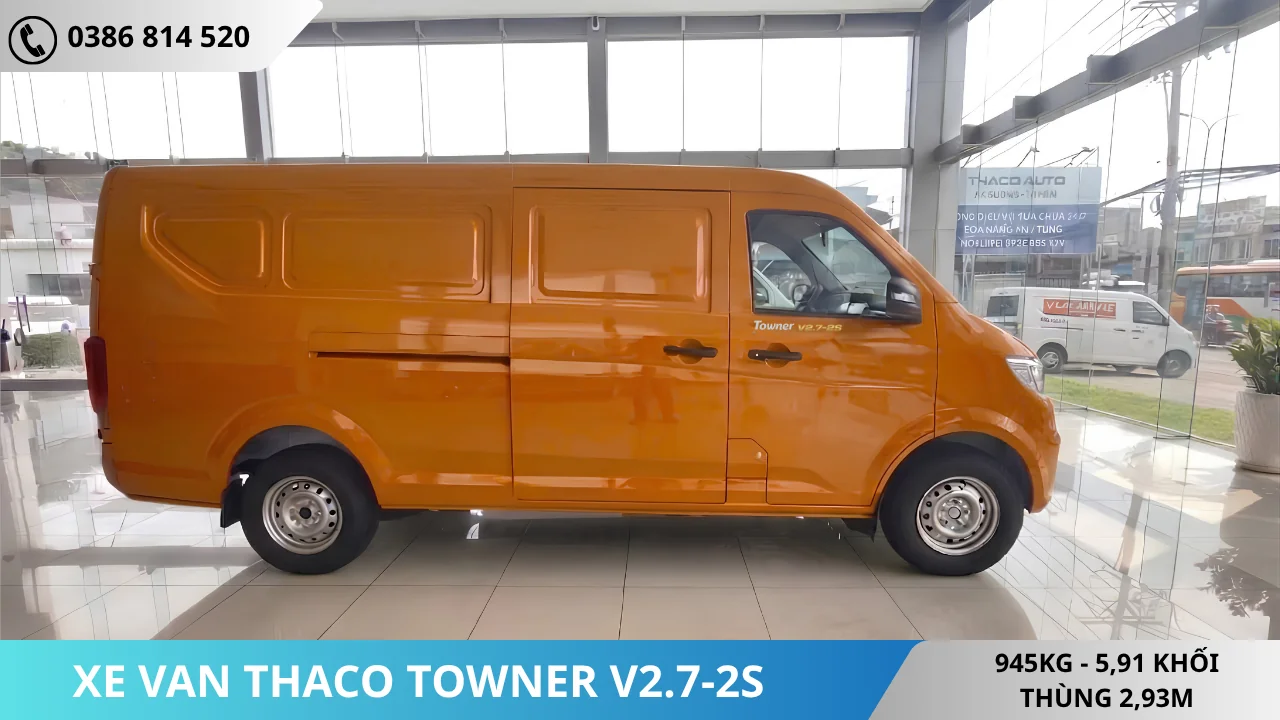 Xe van Thaco Towner V2.7-2S màu cam