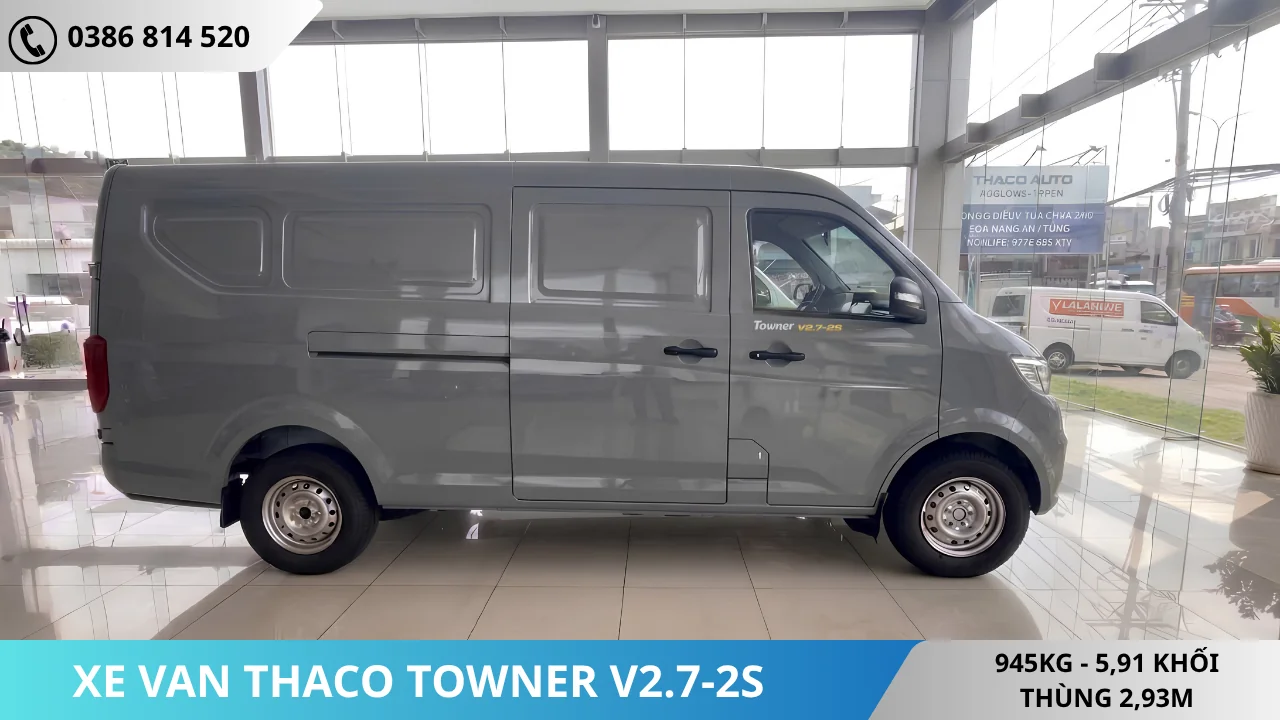 Xe van Thaco Towner V2.7-2S màu xám
