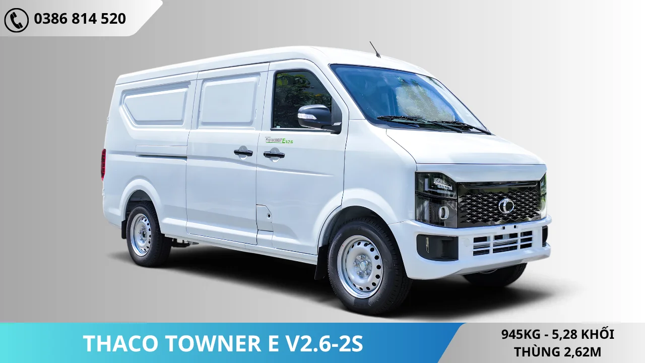 Xe van điện Thaco Towner E V2.6-2S