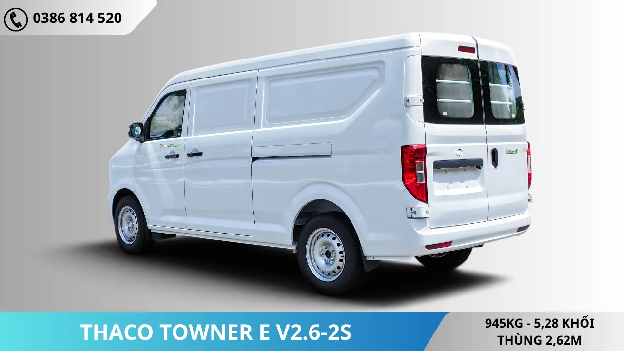 Đuôi Xe van điện Thaco Towner E V2.6-2S