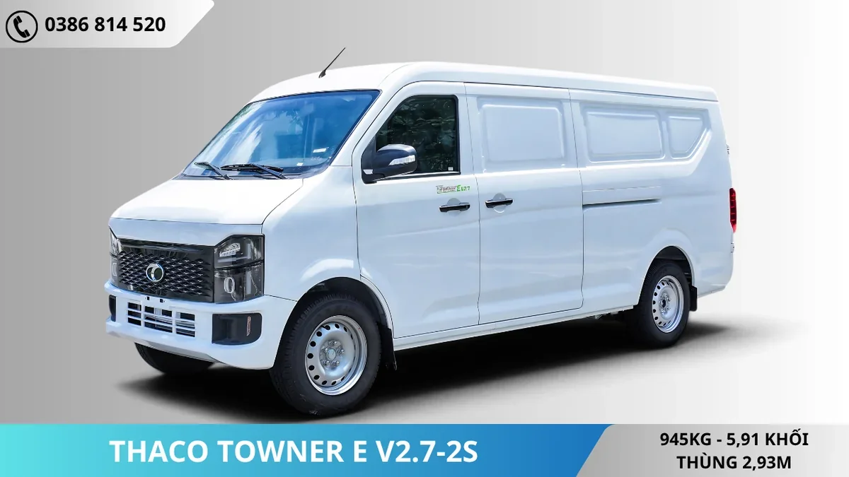 Xe van điện Thaco Towner E V2.7-2S