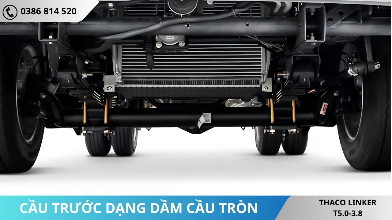 Cầu trước dầm cầu tròn Thaco Linker T5.0-3.8