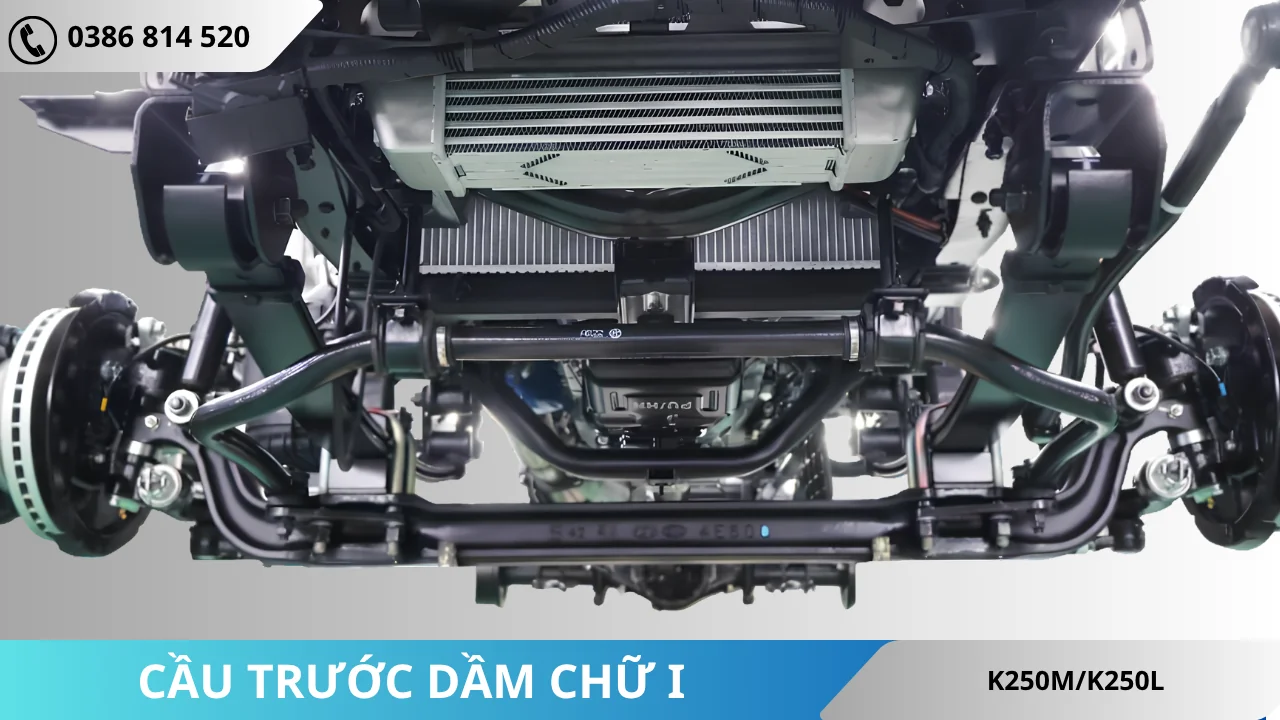 Cầu trước dầm chữ I K250M và K250L