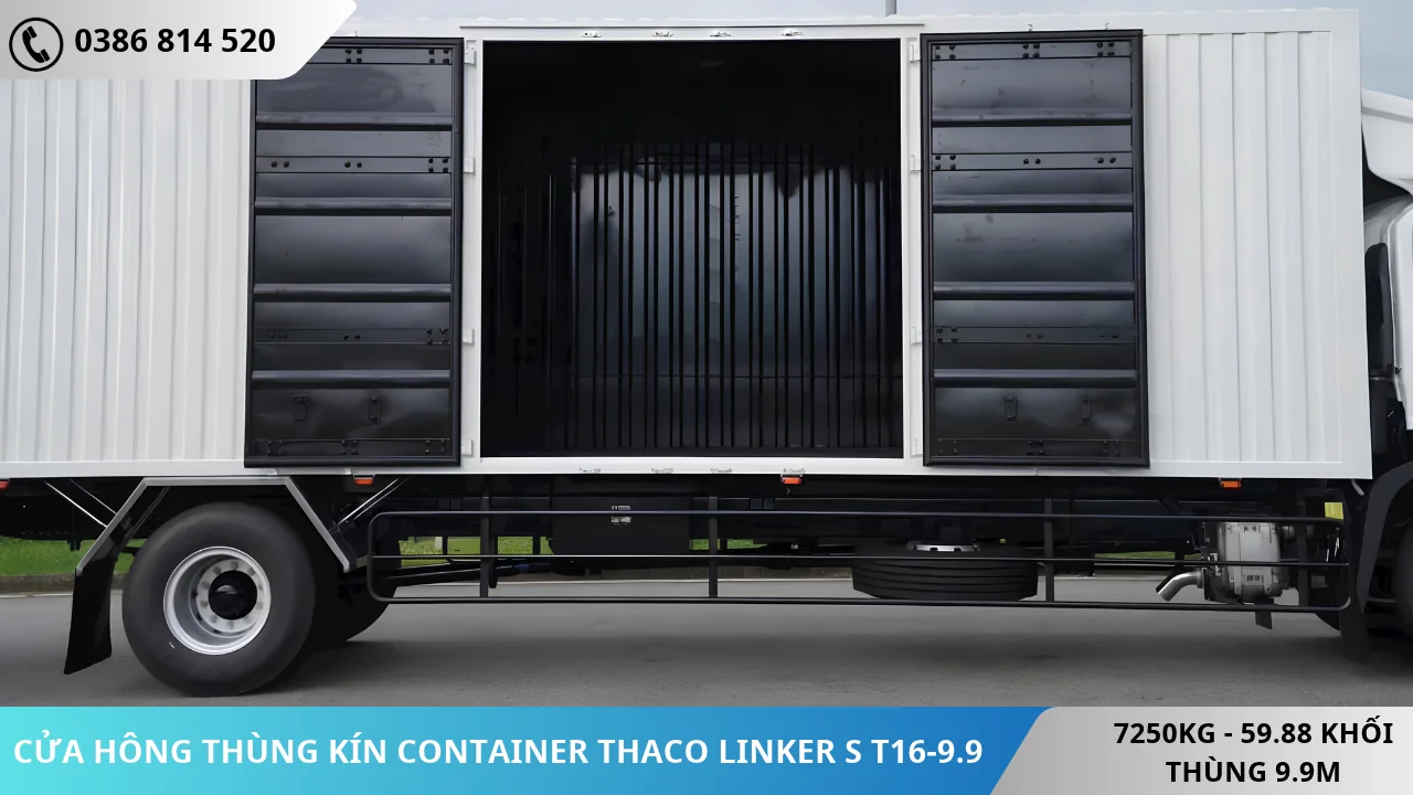 Cửa hông thùng kín Container Xe tải Thaco Linker S T16-9.9
