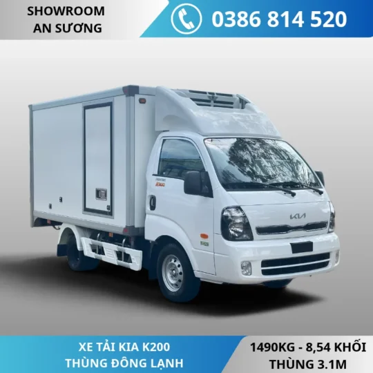 Xe tải Kia K200 thùng đông lạnh