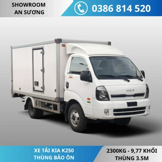Xe tải Kia K250 thùng bảo ôn dài 3m5 tải 2300kg