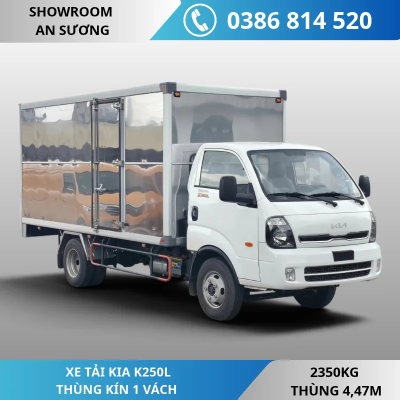 XE TẢI KIA K250L THÙNG KÍN |THÙNG 4M47 |2350KG