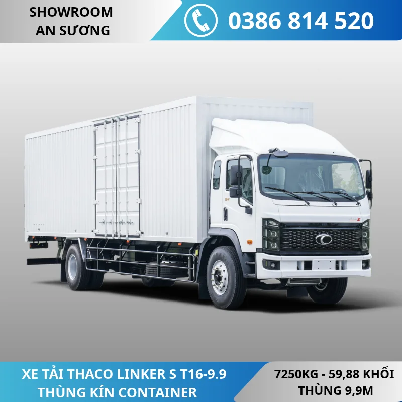 Xe tải Thaco Linker S T16-9.9 thùng kín Container