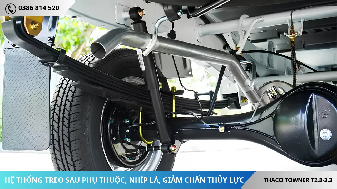 Hệ thống treo sau xe tải Thaco Towner