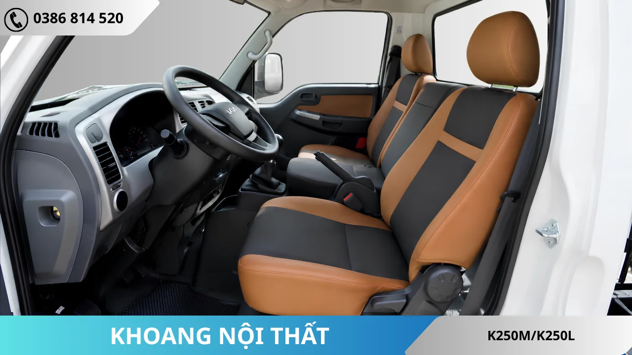 Khoang nội thất Kia K250M và K250L