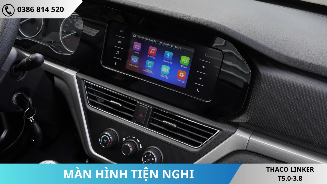 Màn hình giải trí Thaco Linker T5.0-3.8