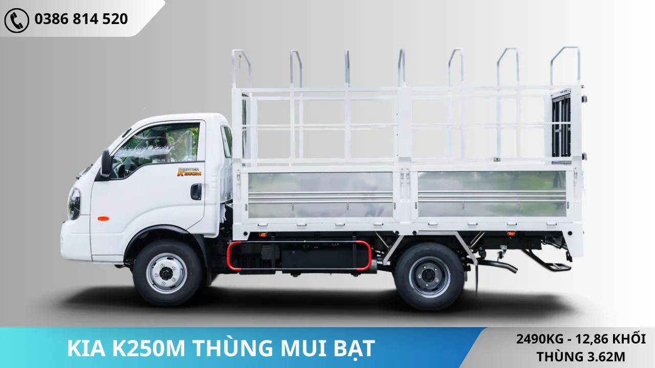 Mặt hông K250M thùng mui bạt
