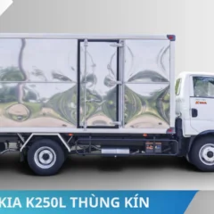 Mặt bên xe tải KIA K250L thùng kín 2350kg (2) Mặt bên xe tải KIA K250L thùng kín 2350kg