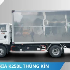 Mặt bên xe tải KIA K250L thùng kín 2350kg Mặt bên xe tải KIA K250L thùng kín 2350kg
