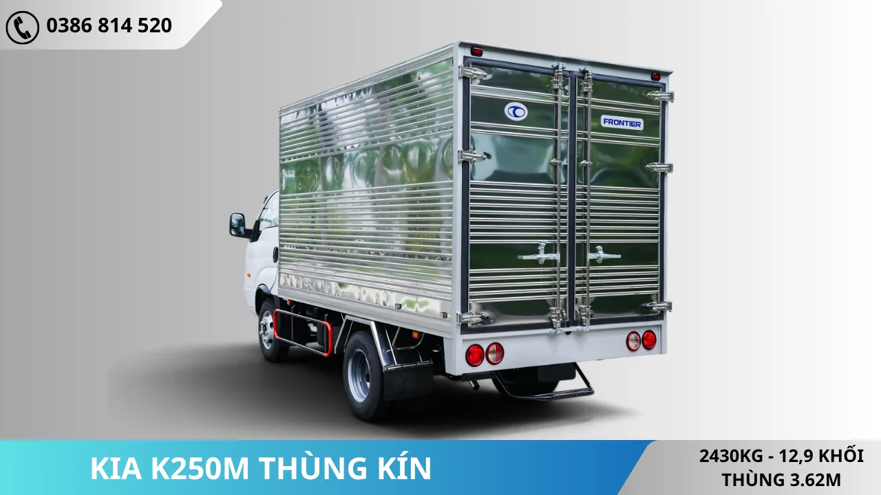 Mặt đuôi Xe tải Kia K250M thùng kín