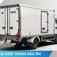 Mặt sau Xe tải Kia K250 thùng bảo ôn