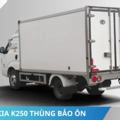 Mặt sau Xe tải Kia K250 thùng bảo ôn