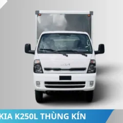Mặt trước xe tải KIA K250L thùng kín 2350kg Mặt trước xe tải KIA K250L thùng kín 2350kg