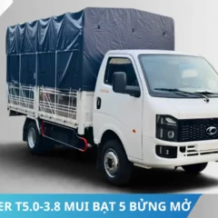 Thaco Linker T5.0-3.8 mui bạt 5 bửng mở Thaco Linker T5.0-3.8 mui bạt 5 bửng mở