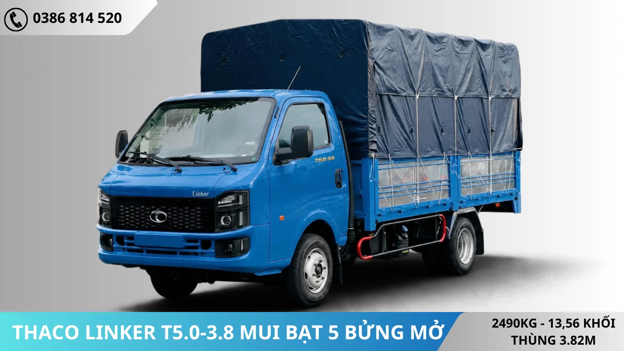 Xe tải Thaco Linker T5.0-3.8 màu xanh dương