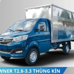 Thaco Towner T2.8-3.3 thùng kín tải 1T2 (2) Thaco Towner T2.8-3.3 thùng kín tải 1T2