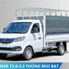 Thaco Towner T2.8-3.3 thùng mui bạt tải 1T28 (6) Thaco Towner T2.8-3.3 thùng mui bạt tải 1T28