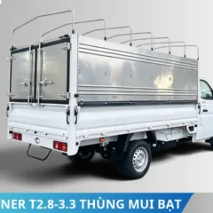 Thaco Towner T2.8-3.3 thùng mui bạt tải 1T28 (7) XE TẢI THACO TOWNER T2.8-3.3 THÙNG MUI BẠT |THÙNG 3M25 |TẢI 1280KG