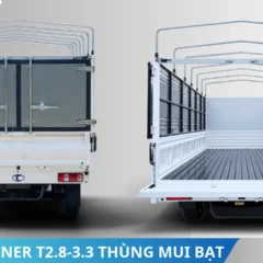Thaco Towner T2.8-3.3 thùng mui bạt tải 1T28 (9) Mặt sau Thaco Towner T2.8-3.3 thùng mui bạt tải 1T28