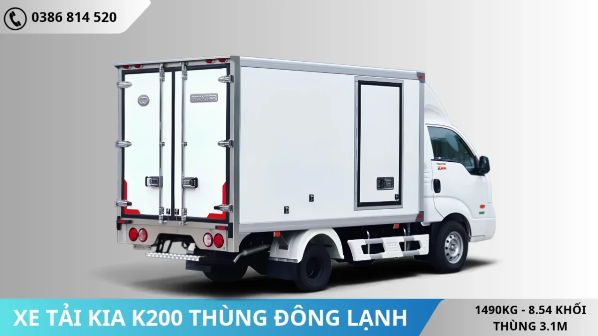 Xe tải KIA K200 thùng đông lạnh DL1 (5) Xe tải Kia K200 thùng đông lạnh