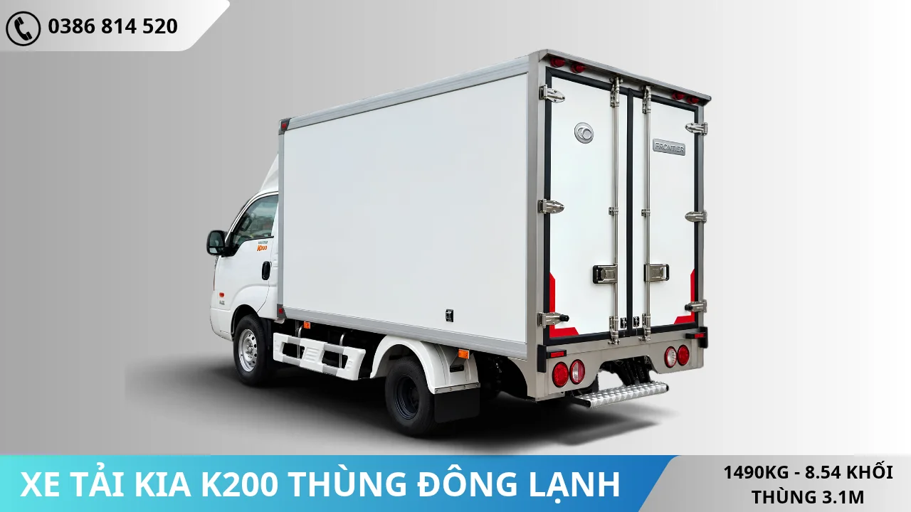 Xe tải Kia K200 thùng đông lạnh