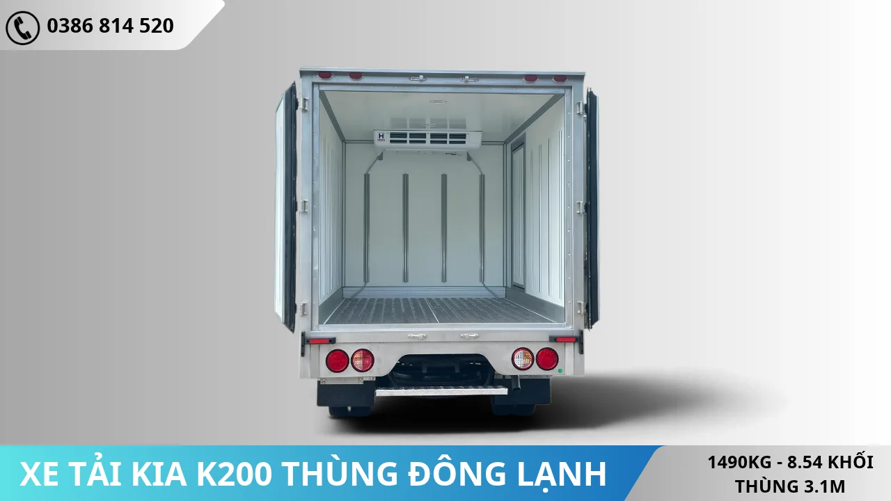 Thùng Xe tải Kia K200 thùng đông lạnh