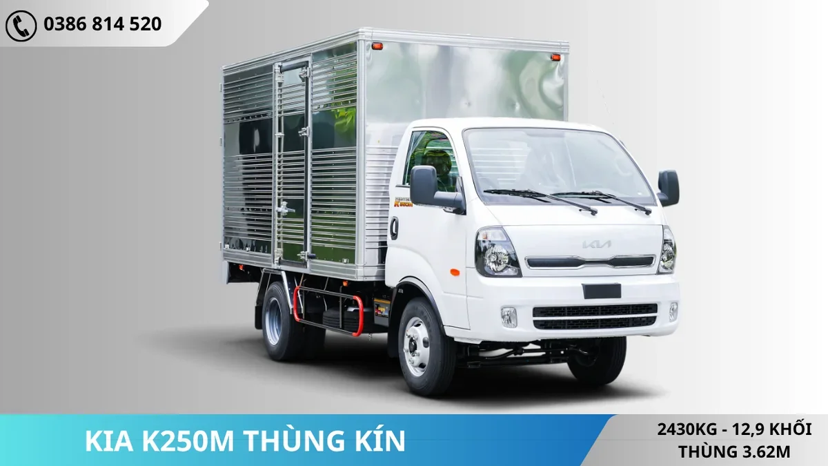 Xe tải Kia K250M thùng kín