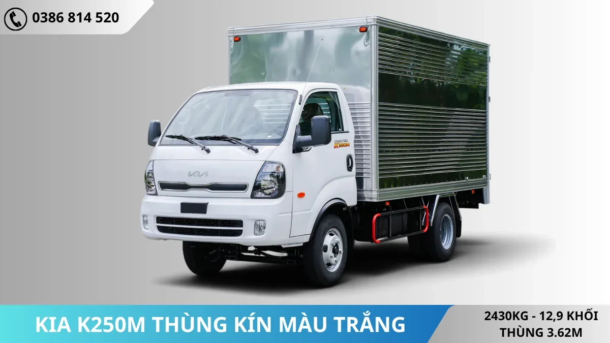 Xe tải Kia K250M thùng kín