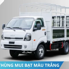 Xe tải Kia K250M thùng mui bạt màu trắng Xe tải Kia K250M thùng mui bạt màu trắng