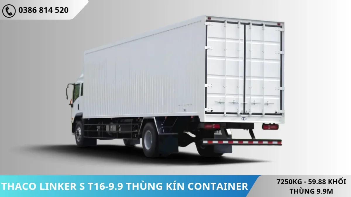 Xe tải Thaco Linker S T16-9.9 thùng kín Container
