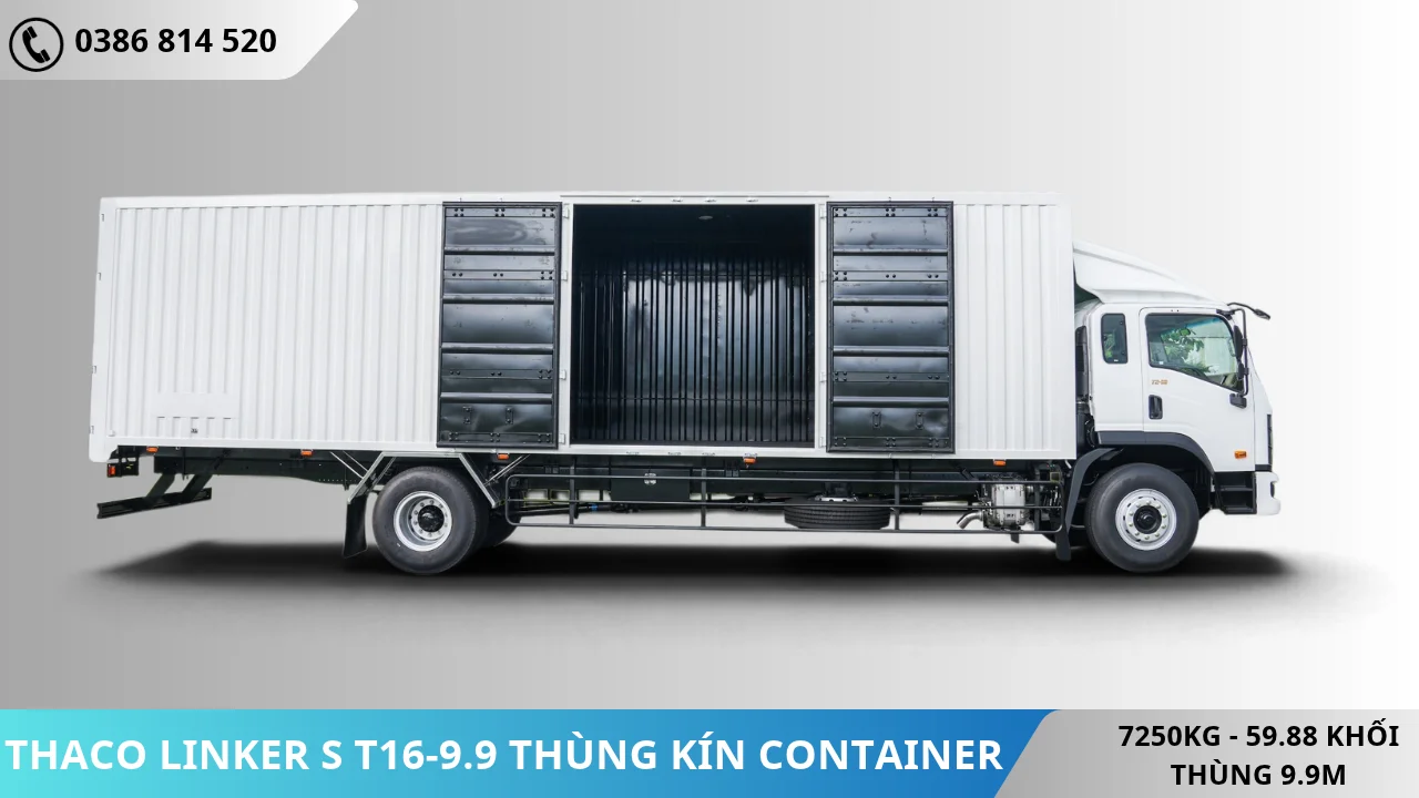 Xe tải Thaco Linker S T16-9.9 thùng kín Container