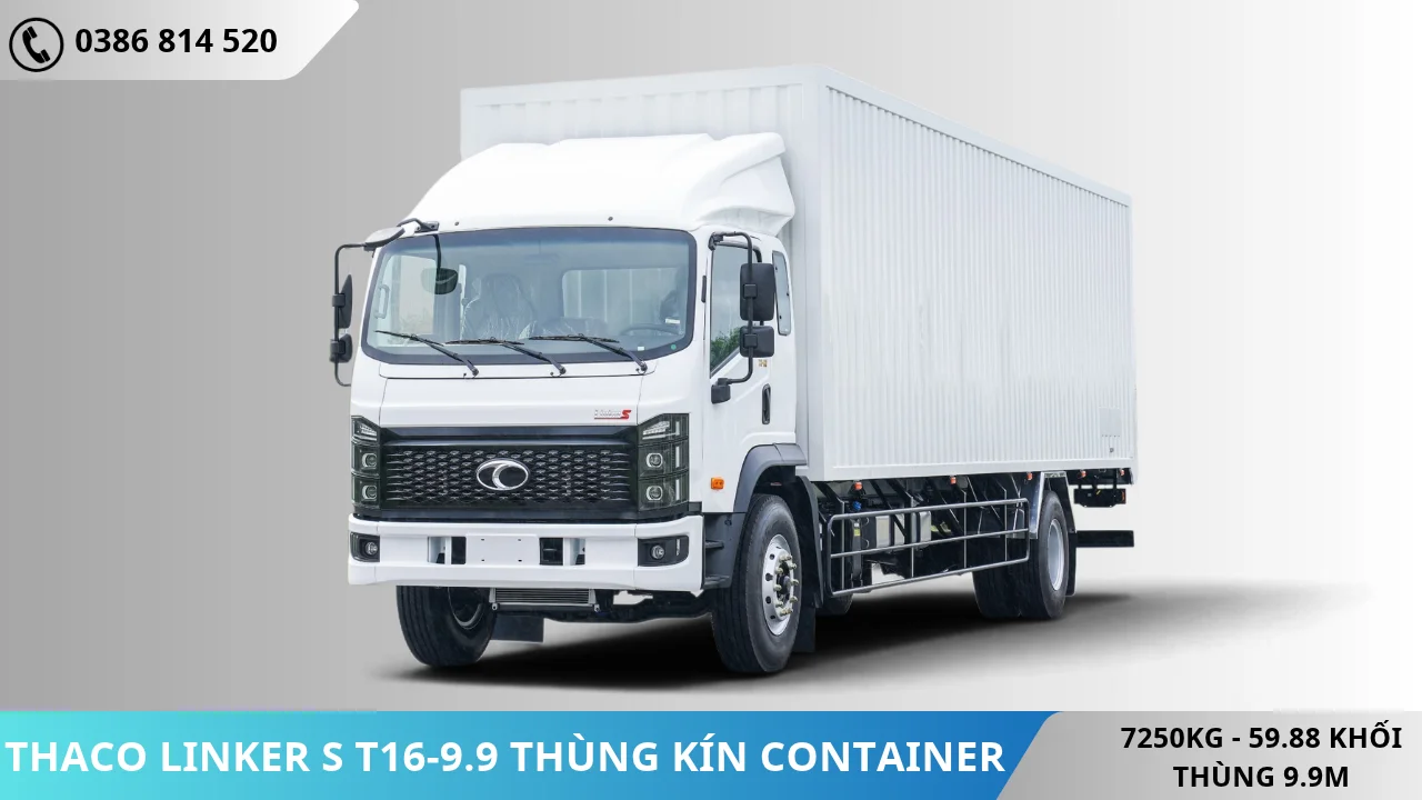 Thaco Linker S T16-9.9 thùng kín Container