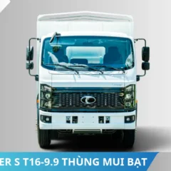 Xe tải Thaco Linker S T16-9.9 thùng mui bạt (4) Mặt trước Xe tải Thaco Linker S T16-9.9 thùng mui bạt