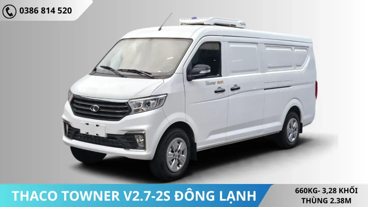 Xe van đông lanh Thaco (3) Xe van đông lanh Thaco Towner v2.7-2S